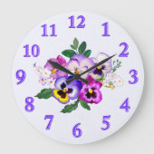, Pansy Clock, Bewerken om Jouw tekst toe te voege Grote Klok (Voorkant)