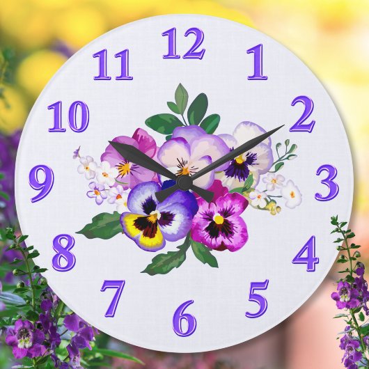 , Pansy Clock, Bewerken om Jouw tekst toe te voege Grote Klok