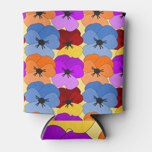 Pansy Collage Blikjeskoeler (Voorkant)