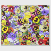 Pansy Collage Cadeaupapier (Vlak)