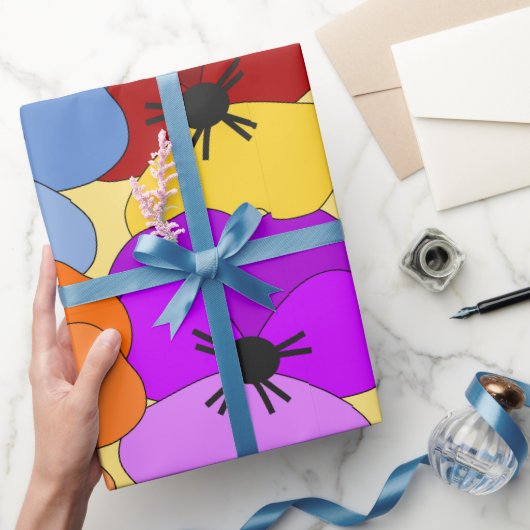 Pansy Collage Cadeaupapier (Geschenken)