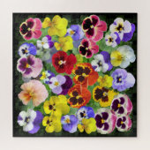  Pansy Collage Jigzaag Puzzle Legpuzzel (Horizontaal)
