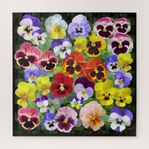  Pansy Collage Jigzaag Puzzle Legpuzzel
