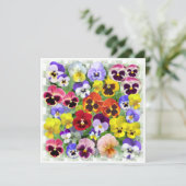 Pansy Collage Kaart (Staand voorkant)
