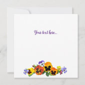 Pansy Collage Kaart (Achterkant)