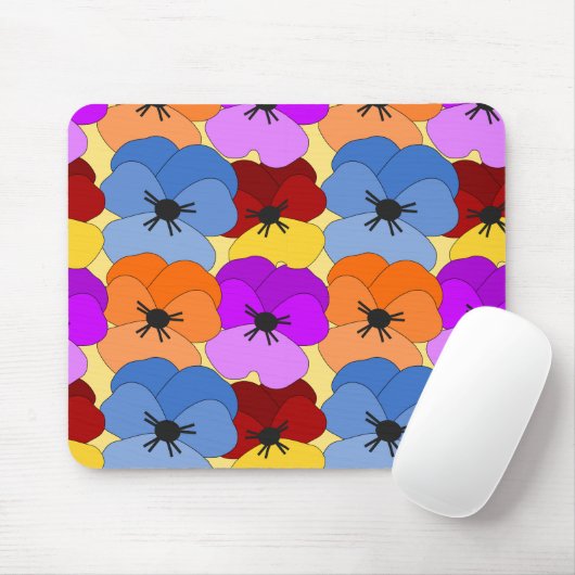 Pansy Collage Muismat (Met muis)