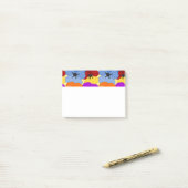 Pansy Collage Post-it® Notes (Op bureau)