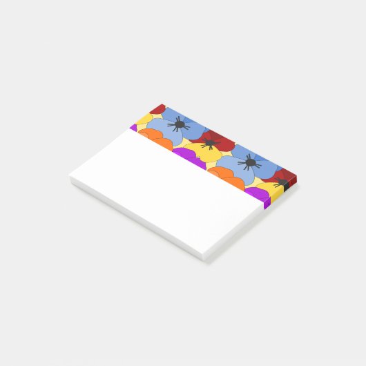 Pansy Collage Post-it® Notes (Schuin)