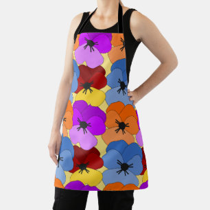 Pansy Collage Schort
