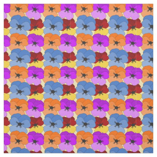 Pansy Collage Stof (Swatch)