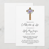 Pansy Cross-herdenkingsdienst Kaart (Voorkant / Achterkant)