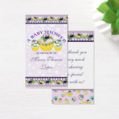 Pansy Cupcakes - Baby shower gunst Gift Labels Visitekaartjes (Bureau)