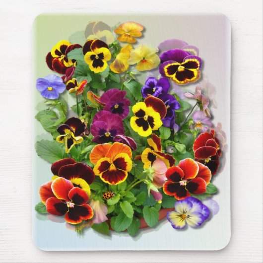 PANSY DELIGHT ~ Mousepad Muismat (Voorkant)