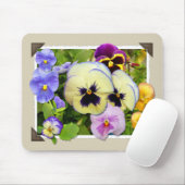 Pansy Delight ~ Mousepad Muismat (Met muis)