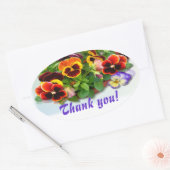 PANSY DELIGHT ~ Ovaal Envelop Sealer / Sticker (Envelop)