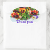 PANSY DELIGHT ~ Ovaal Envelop Sealer / Sticker (Tas)