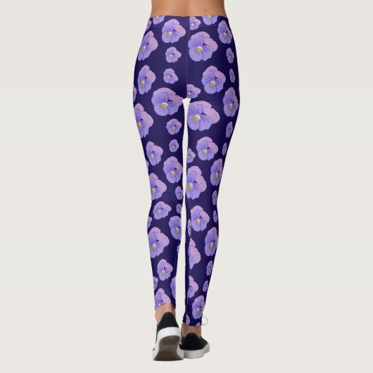 Pansy design op Leggings (Achterkant)