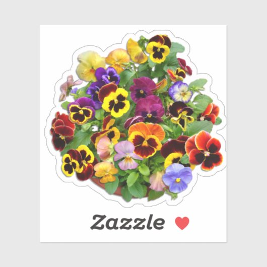 Pansy Display aangepaste vinylSticker Sticker (Vel)