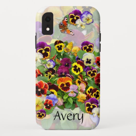 Pansy Display Case-Mate iPhone Case (Achterkant)