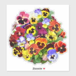 Pansy Display Contour Sticker