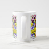 Pansy Display Jouw tekst toevoegen Grote Koffiekop (Achterkant)