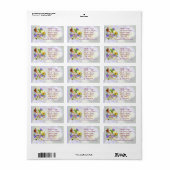 Pansy Display ~ Label # 4 (Full Sheet)