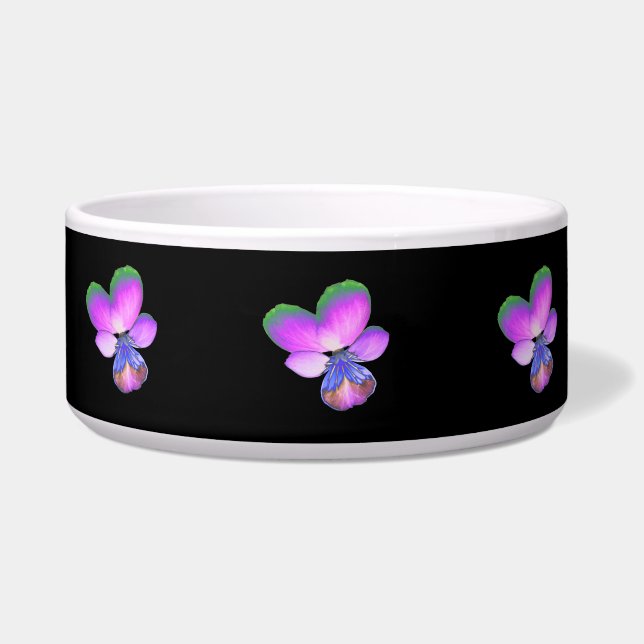  Pansy Dog Bowl Voerbakje (Voorkant)
