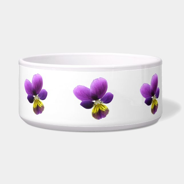  Pansy Dog Bowl Voerbakje (Voorkant)