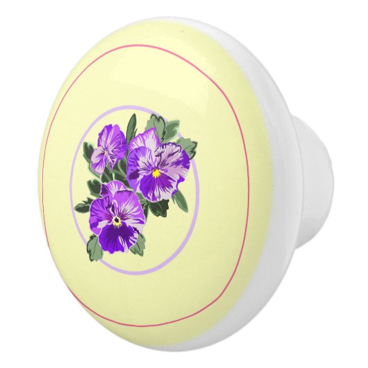  - Pansy - Dragerbak Keramische Knop (Rechts)