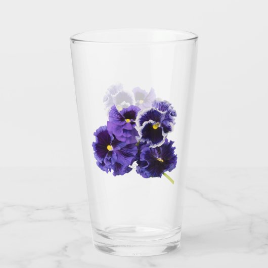 Pansy Drink glas met naam (Achterkant)