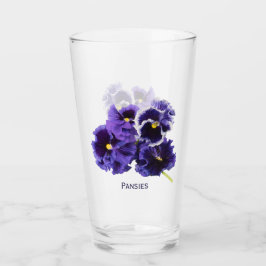 Pansy Drink glas met naam