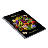 Pansy en vlinder adresboek notitieboek (Rechterzijde)