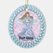 Pansy Engel Keramisch Ornament (Links)