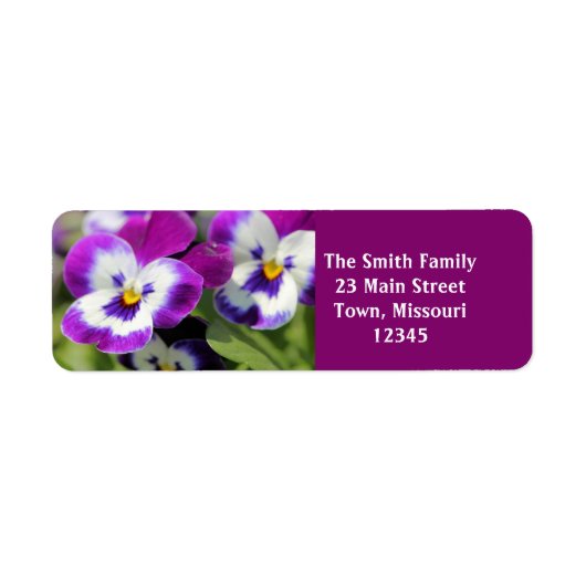 Pansy Etiket (Voorkant)