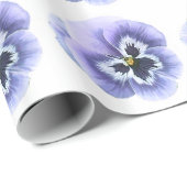 Pansy Face Paars Cadeaupapier (Rol Hoek)