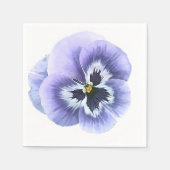 Pansy Face Paars Servetten (Voorkant)