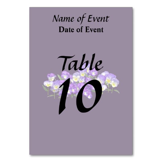 Pansy Family Reunion Kaart (Voorkant)