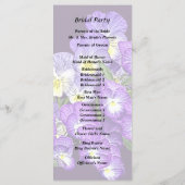 Pansy Family Reunion Programmakaart (Achterkant)
