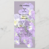 Pansy Family Reunion Programmakaart (Voorkant)