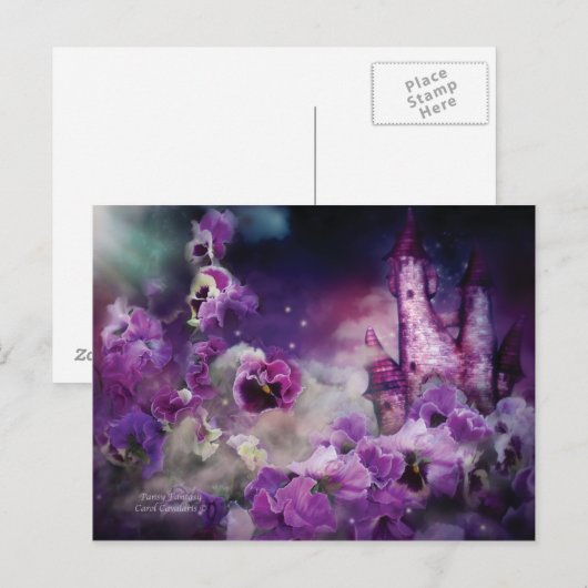 Pansy Fantasy Art Briefkaart (Voorkant / Achterkant)