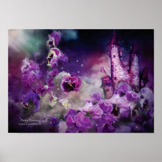 Pansy Fantasy Art Poster/Print Poster (Voorkant)