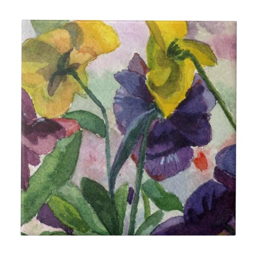 Pansy Field Tegeltje (Voorkant)