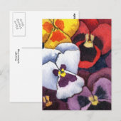 Pansy Floral Briefkaart (Voorkant / Achterkant)