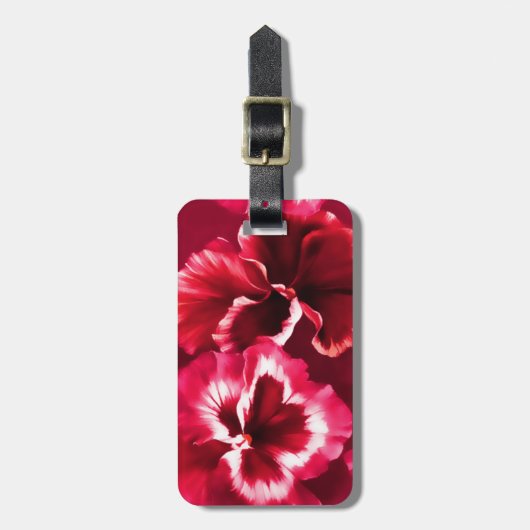 Pansy floral fine art botanisch genaamd bagagelabe bagagelabel (Voorkant verticaal)