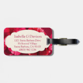 Pansy floral fine art botanisch genaamd bagagelabe bagagelabel (Achterkant horizontaal)