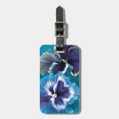 Pansy floral fine art botanisch genaamd bagagelabe bagagelabel (Voorkant verticaal)