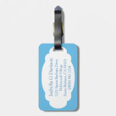 Pansy floral fine art botanisch genaamd bagagelabe bagagelabel (Achterkant verticaal)