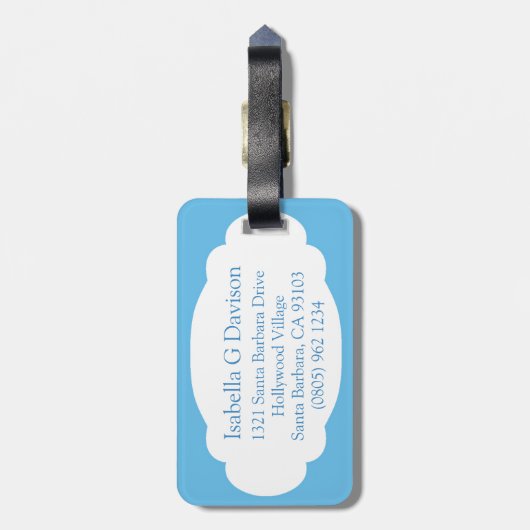 Pansy floral fine art botanisch genaamd bagagelabe bagagelabel (Achterkant verticaal)