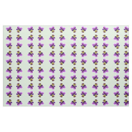 Pansy Floral Patterned Fabric Stof (Yard (91,4 cm))