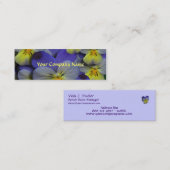 Pansy Floral Visitekaartje (Voorkant / Achterkant)